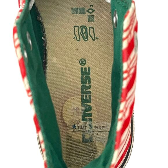 Converse All Star Sneakers Candy Cane High Tops Sneakers Size Men's 4 Women's 6 - Picture 6 of 16